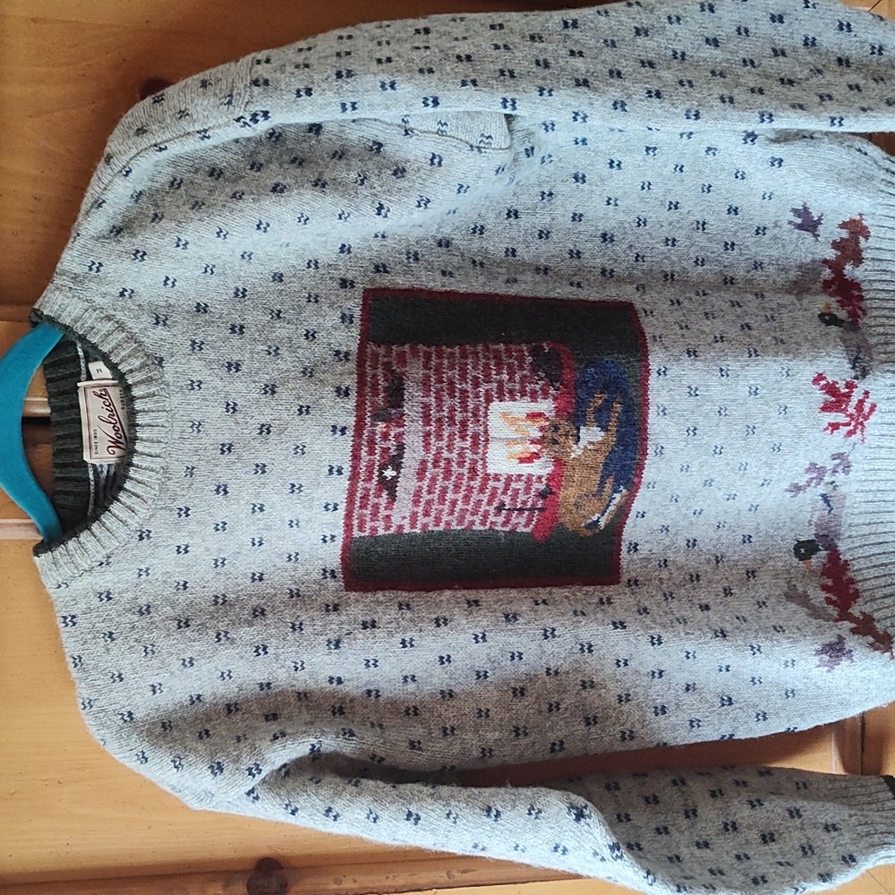 Vintage Woolrich dog sweater